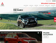 Tablet Screenshot of mitsubishicatalunya.com